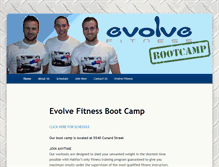 Tablet Screenshot of bootcamp.evolvefitnessltd.com